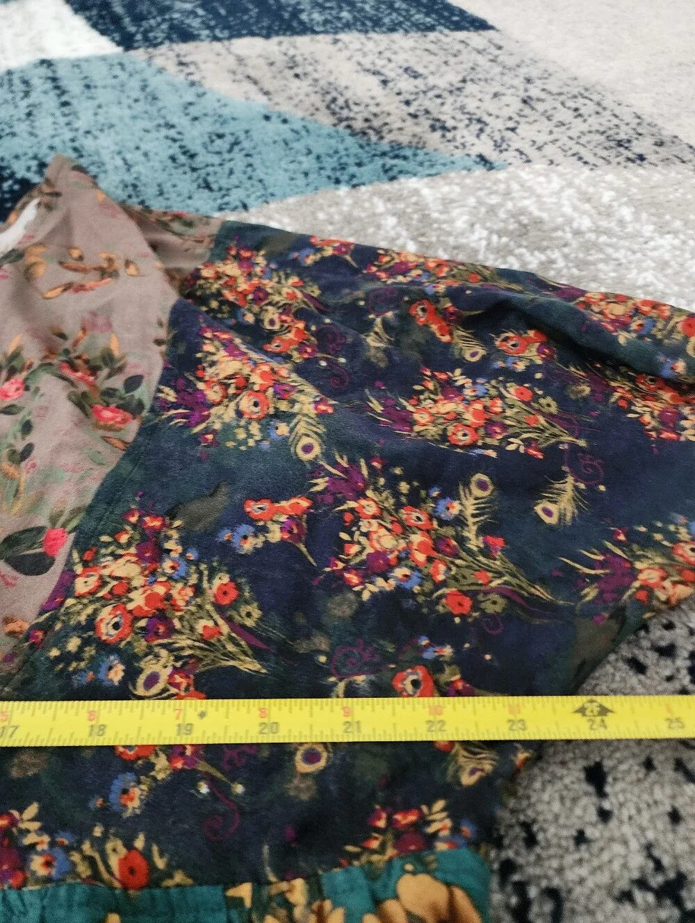 Natural Life Womens Pink Floral Ditsy Stella V-Neck Mini Dress  Large Boho
